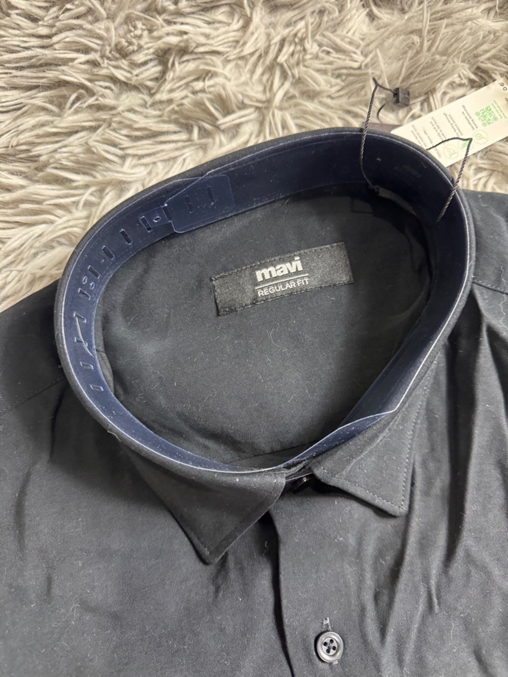 NWT Mavi Men’s Black Long Sleeve Button-Up Shirt all blue x tencel size XL - Picture 3 of 5